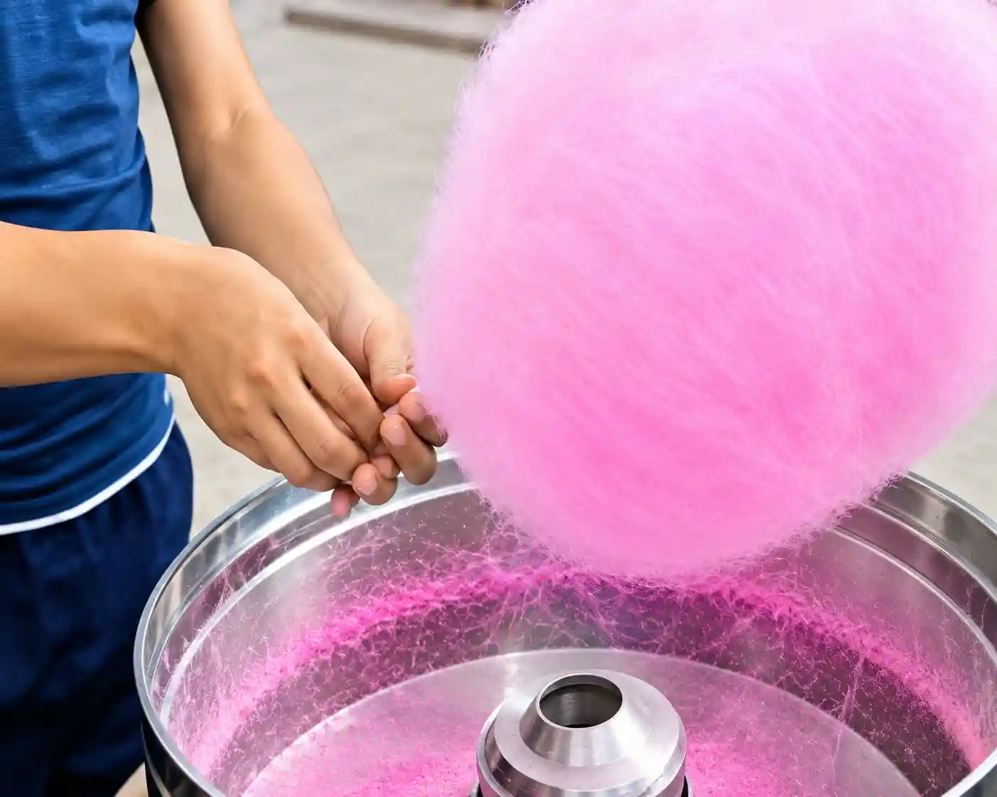 Cotton Candy Counter At Kids Birthday Party